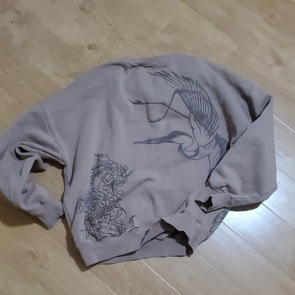 Crane Brown Oversized Ninth Hall Crewneck Sweatshirt